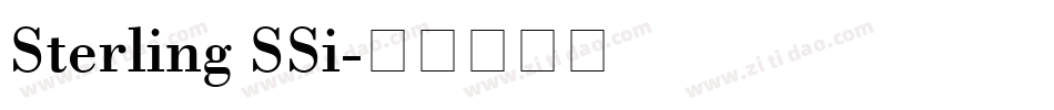 Sterling SSi字体转换